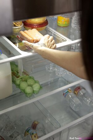 A teen in heat is looking for ways to stuff her tight hole