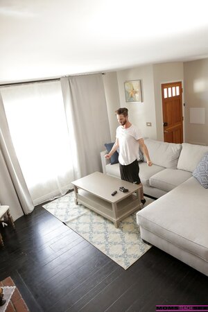 Two horny sluts bend over to attract their new roommate's cock