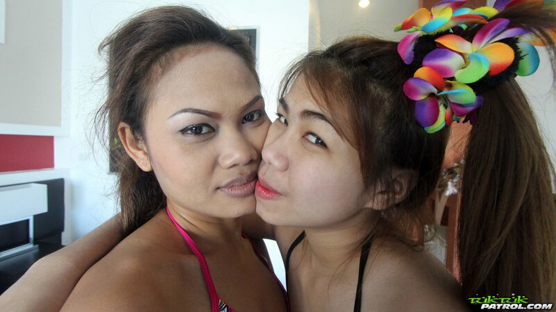 If you pay them well, two Thai teens will play with your cock