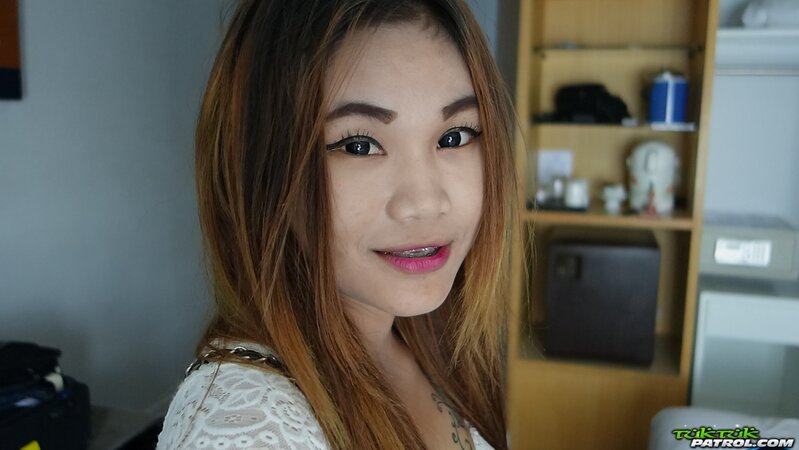 Cute Asian teen comes to a hotel to audition for a model agency