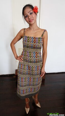 Asian beauty bends over to get fucked by a white tourist's cock