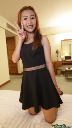 Adorable Asian redhead showing her tight body and then some