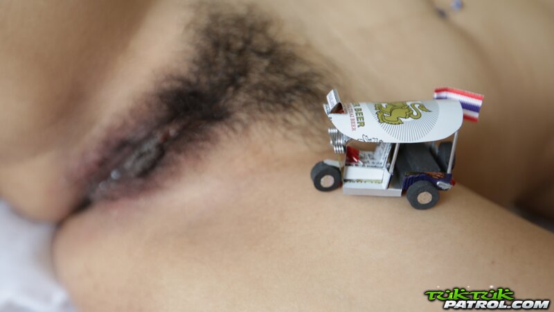 Stacked Asian with a hot, hairy pussy is going to bang hard