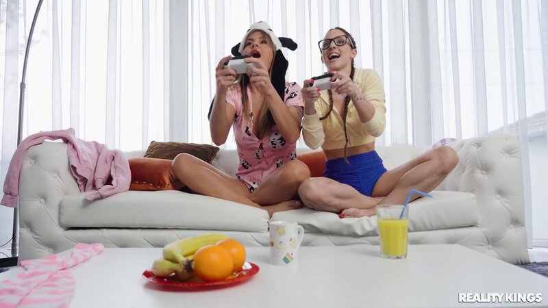 Amirah Adara ass fucked by Zlata Shine and the Xbox controller