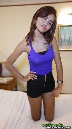 Charming girl in red panties is happy to get fucked after a tease