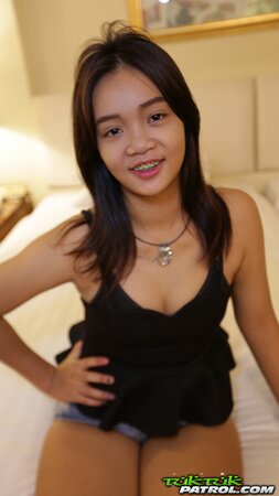 Adorable Thai chick is going to taste hard foreign dick