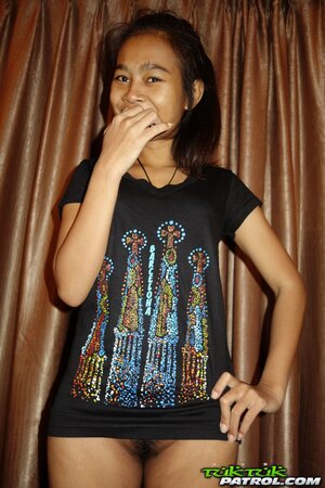 Petite Asian is happy to open her pussy for a big UK dick