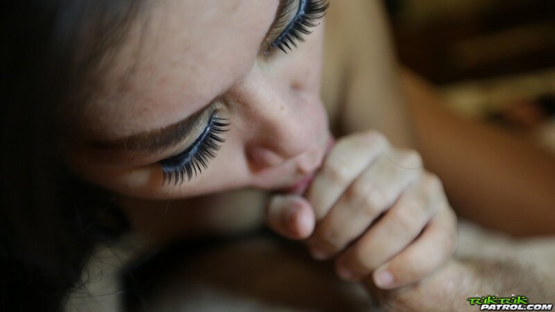 Asian babe is ready to get her tight opening fucked by BWC