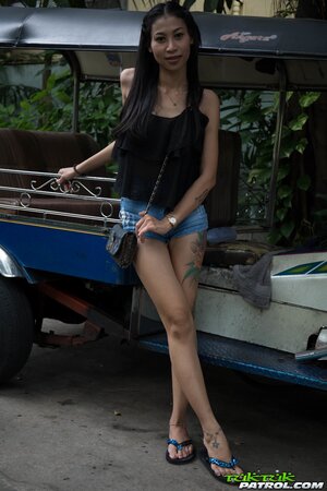 Newcy Thai gets her exotic pussy smashed by a white dick