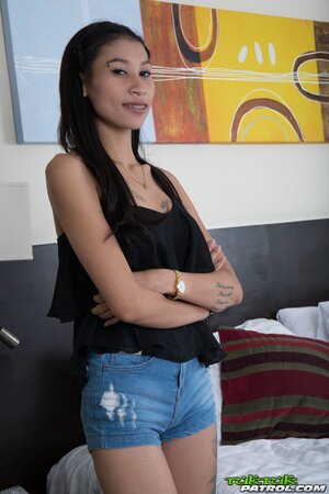 Newcy Thai gets her exotic pussy smashed by a white dick