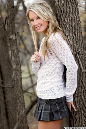 Innocent college babe waits for someone to heat her pussy up