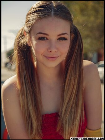 Playful teen with cute pigtails knows how to turn any man on