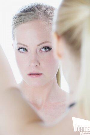 Blonde and her friend are into latex play and lesbo licking