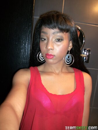 Teen takes the sexiest pics of her trimmed twat in the bathroom