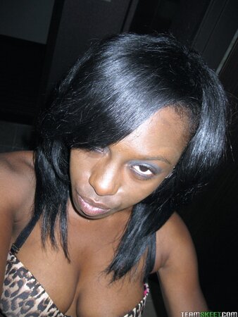 Black whore Jelly Sweets films her naked body to tease her bf