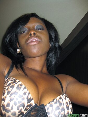 Black whore Jelly Sweets films her naked body to tease her bf