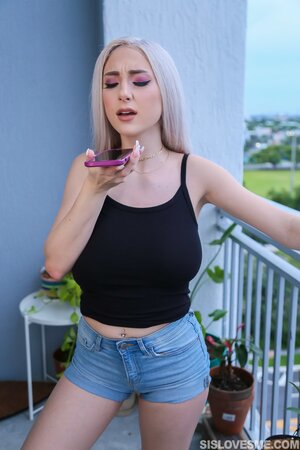 As she slides his cock inside her snug pussy, she CUMS too