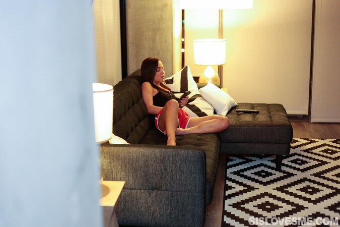 Amara Romani will take her stepbrother's cock all the way in