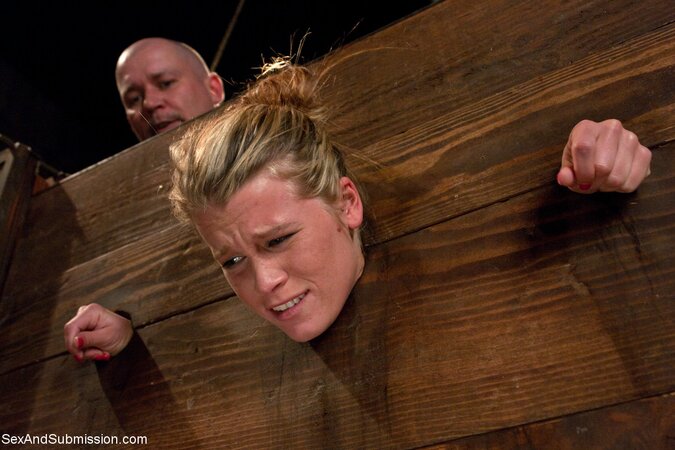 Aiden Aspen is going to be restrained and ready to get rammed