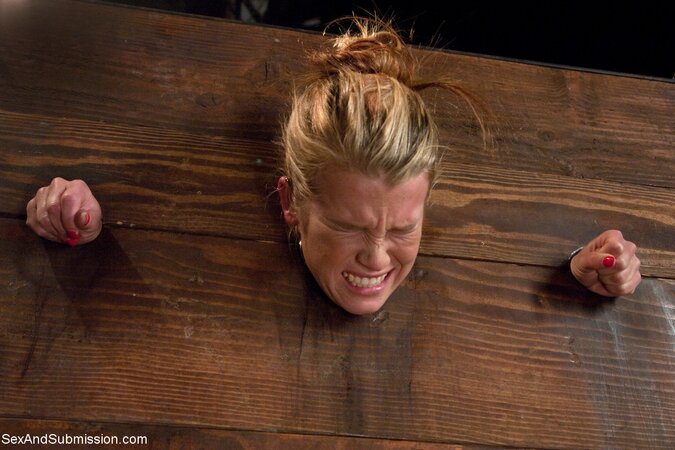 Aiden Aspen is going to be restrained and ready to get rammed