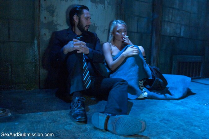 His hands are all over the girl's body and she can't say no