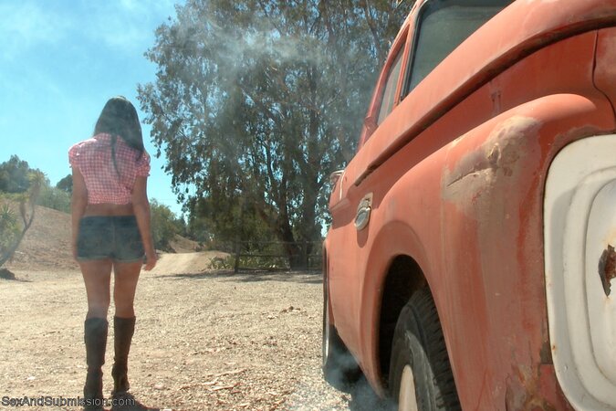 The audience becomes more and more excited as she surrenders