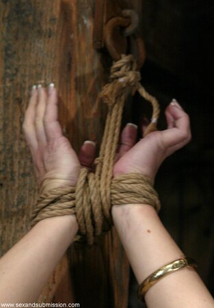 Her eyes will stay closed as this creep works all over her