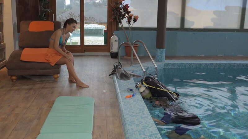 Alexis Brill goes on all fours in a doggystyle position too