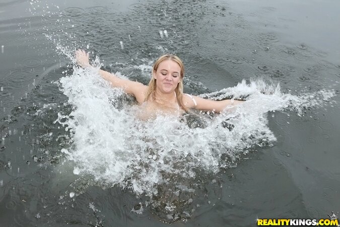 Take a look at stunning ass and breasts of the horny blonde