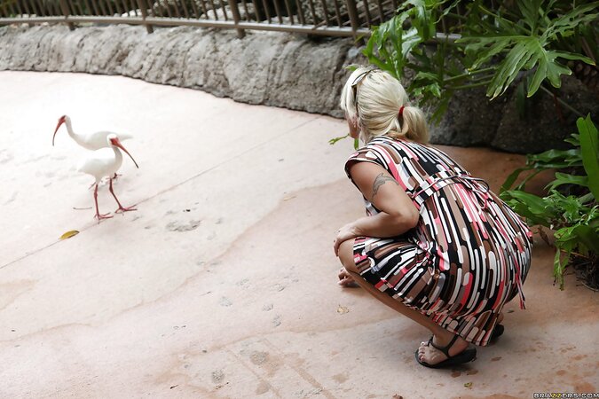 With every motion, her ample tits jiggle and she FUCKS greedily