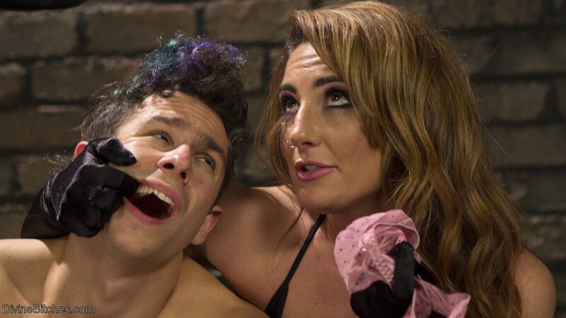 Good looking sissy featured in a hardcore MMF domination sesh