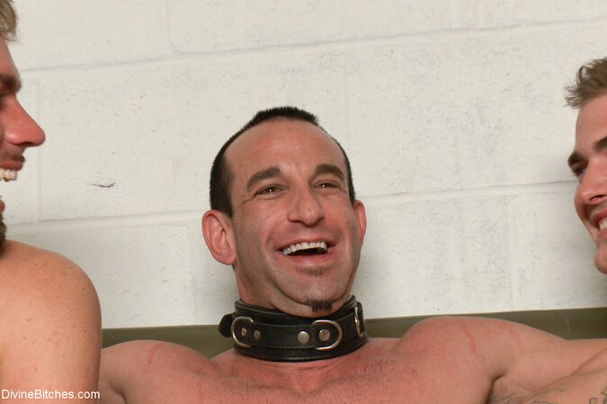 Maitresse Madeline Marlowe calling the shots in a group scene