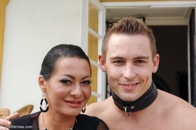 Sandra Romain is going to tease before fucking her loser sub