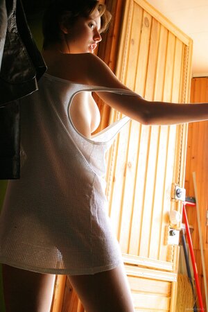 Dimitra goes solo in a seductive porn scene with teasing