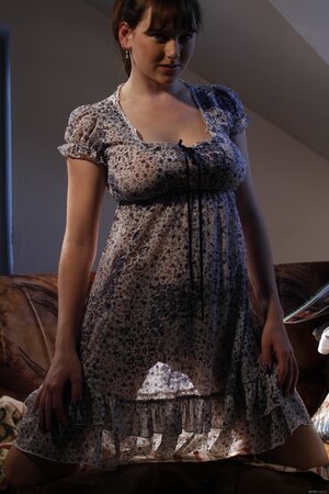 Alluring solo teen showing off to make them feel special