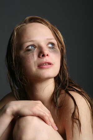 Hot teen babe named Mia C shows her nude wet boobies today