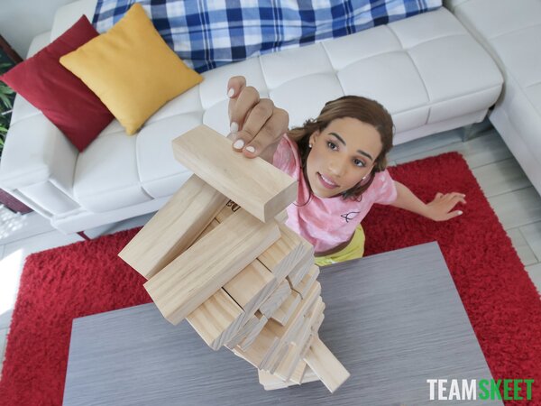 Tight yet somewhat curvy blonde beauty is eager for hard dick