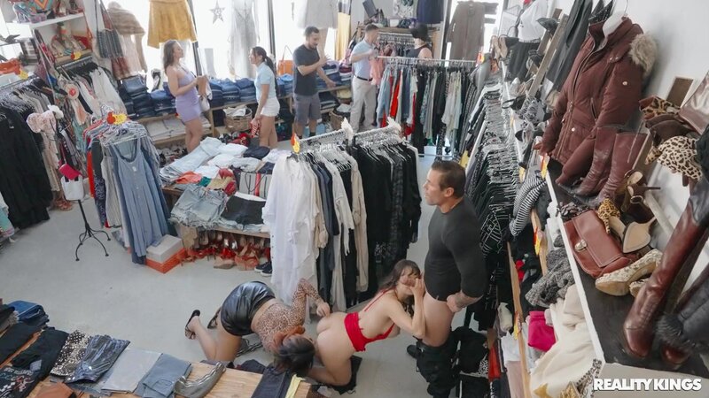 Two women with hot bodies competing for the greatest cock