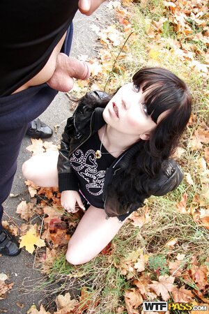 Edgy Ally Style getting her pussy slammed from behind HARD