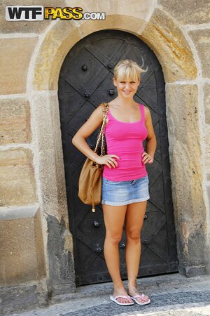 Angelic hottie Bella Baby is going to show her butthole in public