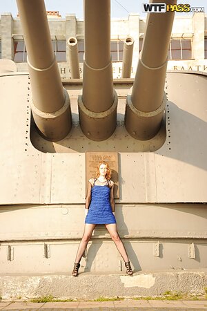 Lenya's outdoor upskirt teasing and smoking are just so hot