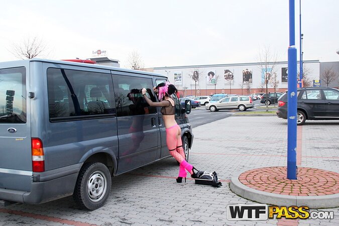 Her racing heart and edgy outfit are perfect for this kinda porn