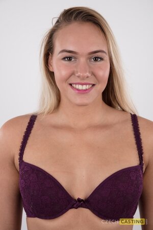 This not so frail teen lady with amazing curves shows off her bod