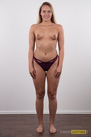 This not so frail teen lady with amazing curves shows off her bod