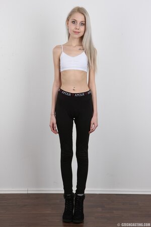 Thin as fuck teen showing off her non existent ass for the cam