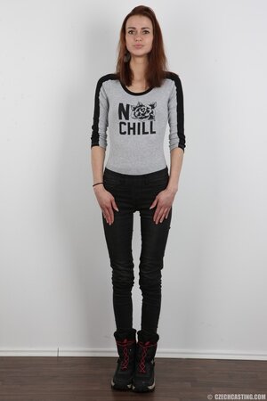 Her complementing outfits are often of dark and sexy colors