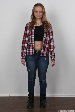 She often dons predominantly pastel colored clothes but not today