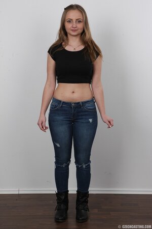 She often dons predominantly pastel colored clothes but not today