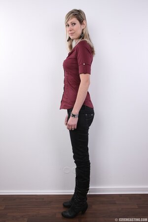 Plenty of teasing from a very pretty blonde named Silvia Dellai