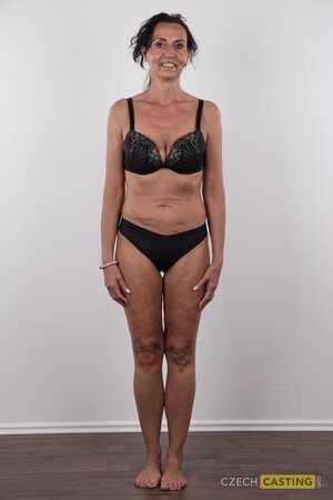 Klaudie the aging hoe shows off her sagging breasts and such